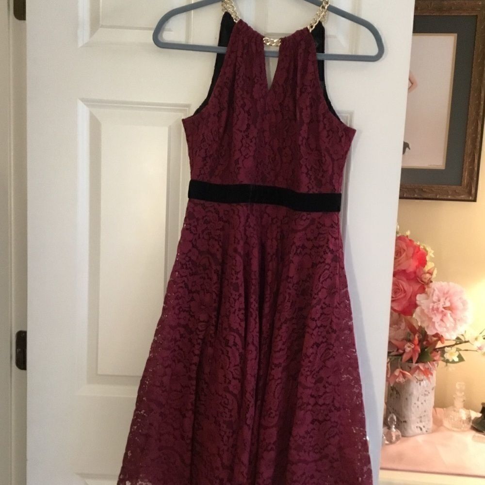 NWT Thalia Sodi Chain Neck Lace Dress Sz Small